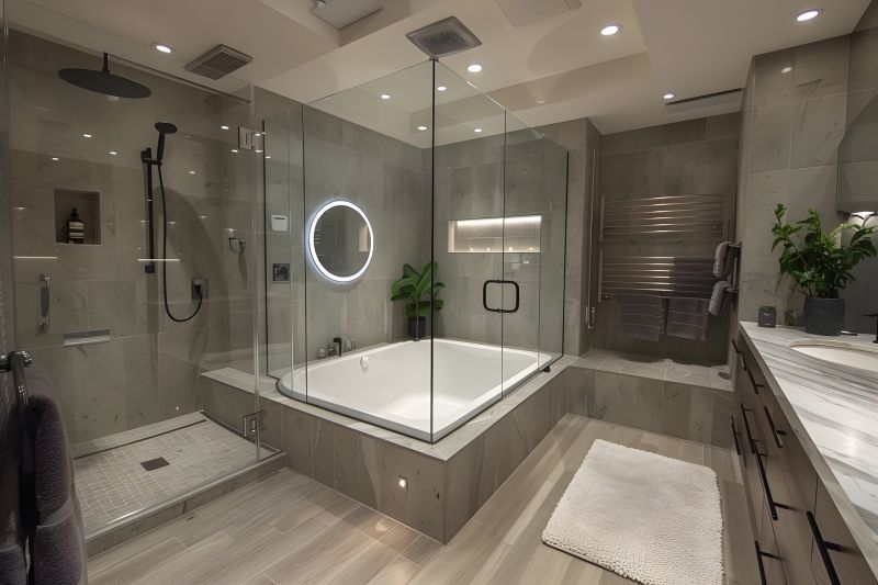 Renovated Bathroom with New Bathtub
